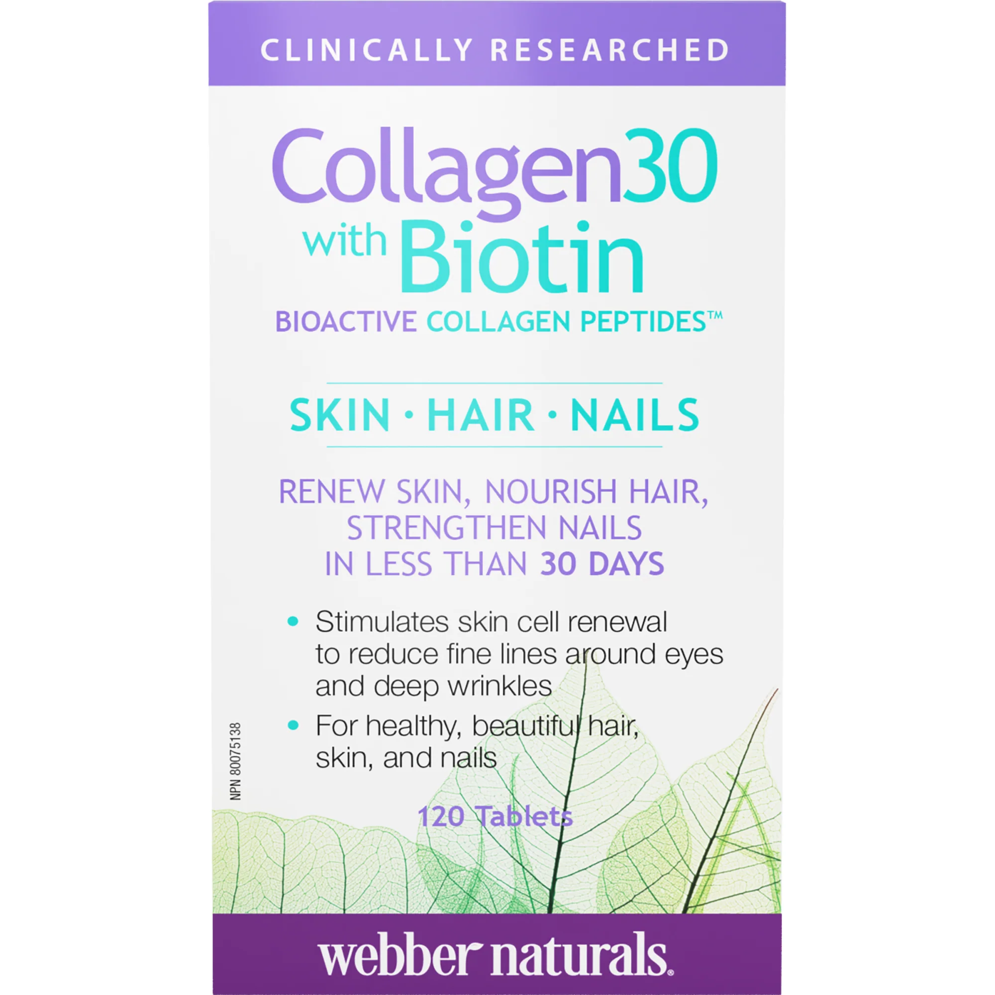 Collagen30® with Biotin Bioactive Collagen Peptides Tablets