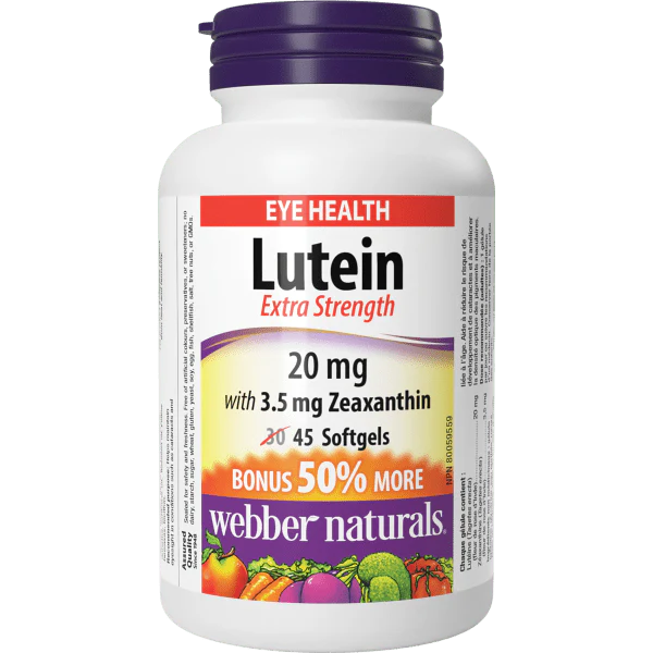 Lutein 20 mg with 3.5 mg Zeaxanthin