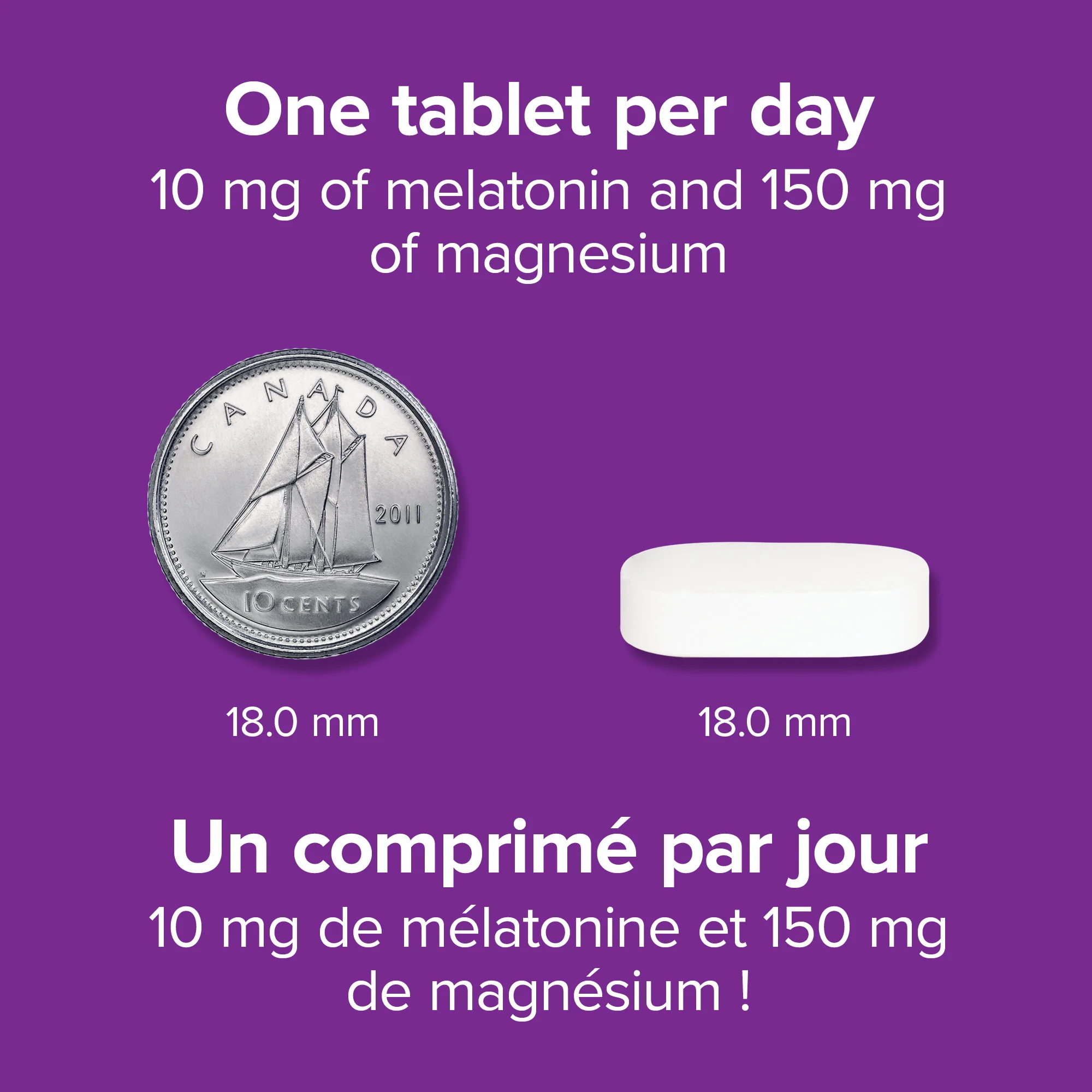 Melatonin Magnesium 10 mg/150 mg Tablets - Image 2