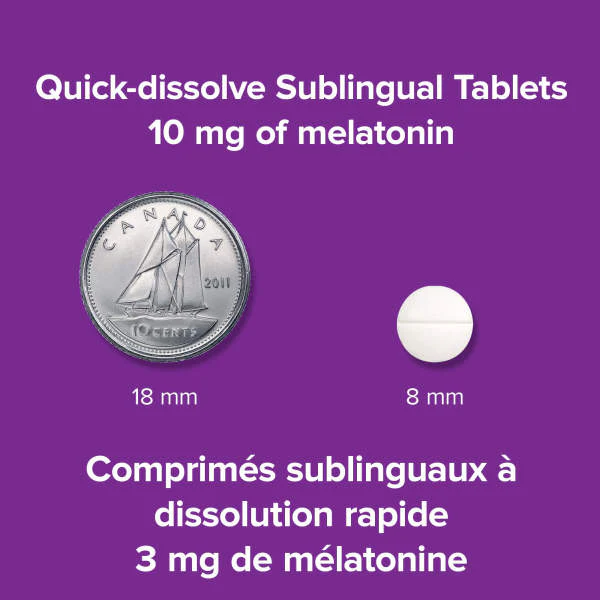 Melatonin 10 mg Quick Dissolve Sublingual Tablets - Image 3