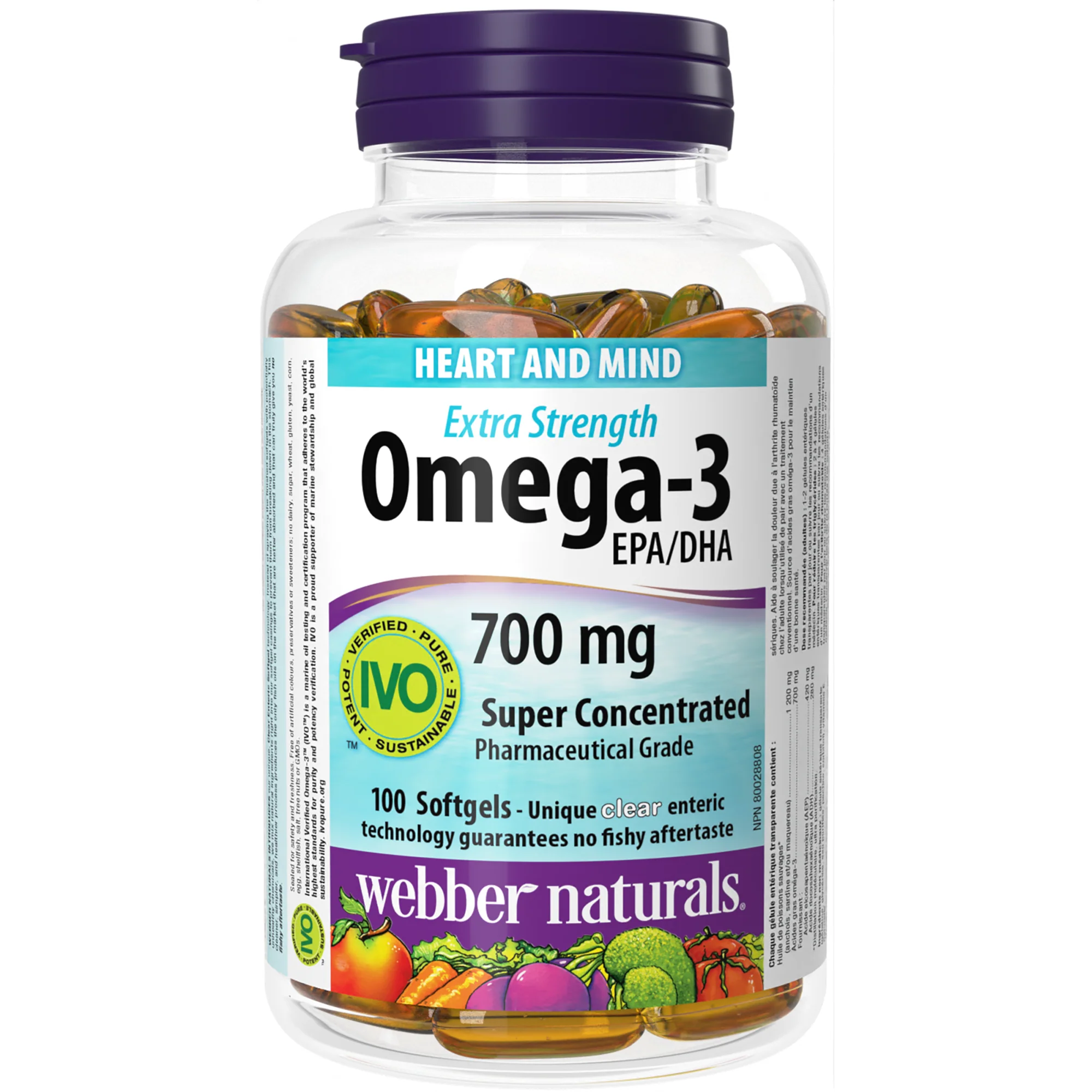 Omega-3 700 mg EPA/DHA No Fishy Aftertaste