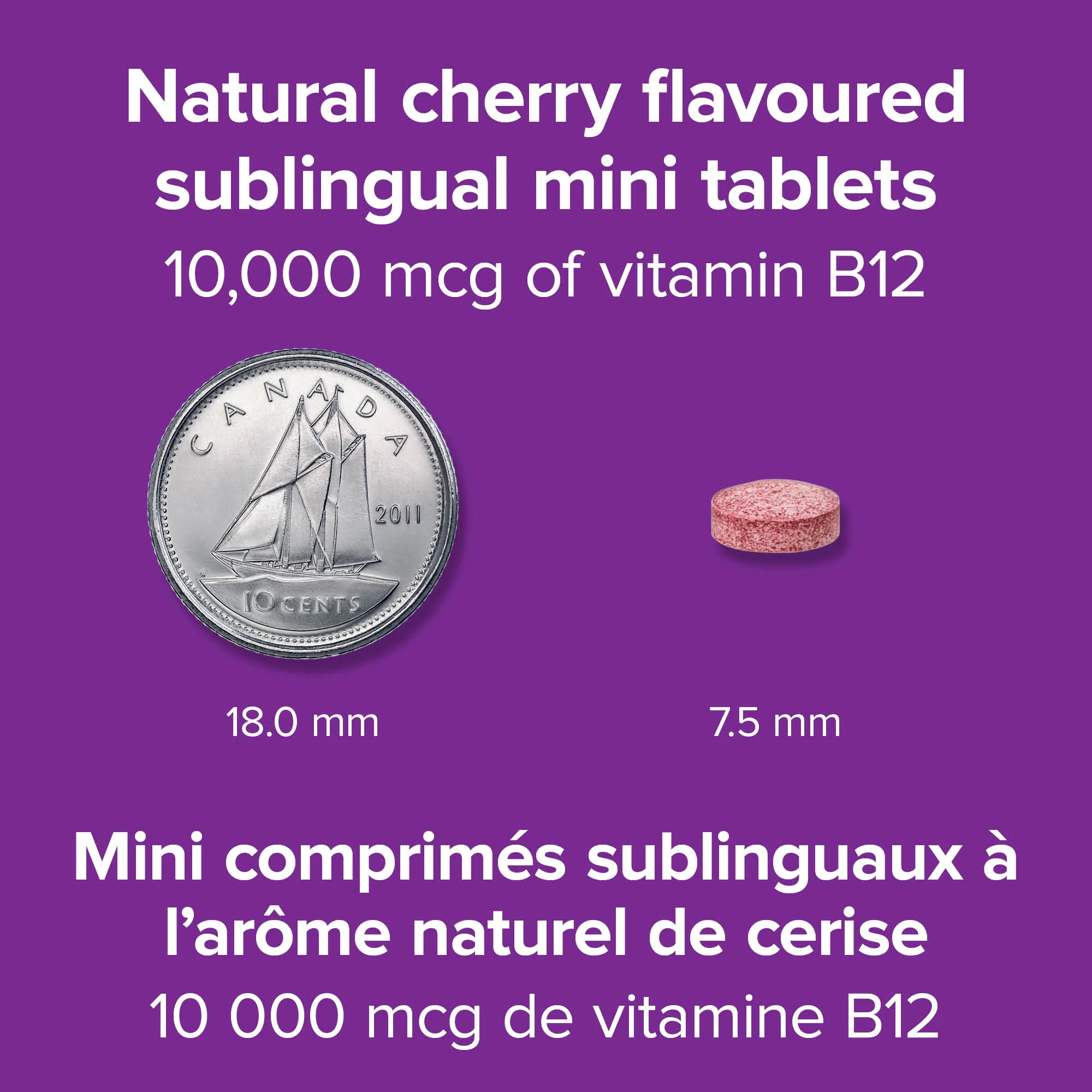 Vitamin B12 Methylcobalamin 10,000 mcg Sublingual Tablets - Image 2