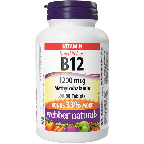 Vitamin B12 Methylcobalamin 1200 mcg Timed release Tablets
