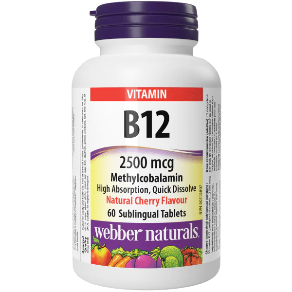 Vitamin B12 Methylcobalamin 2500 mcg Sublingual Tablets