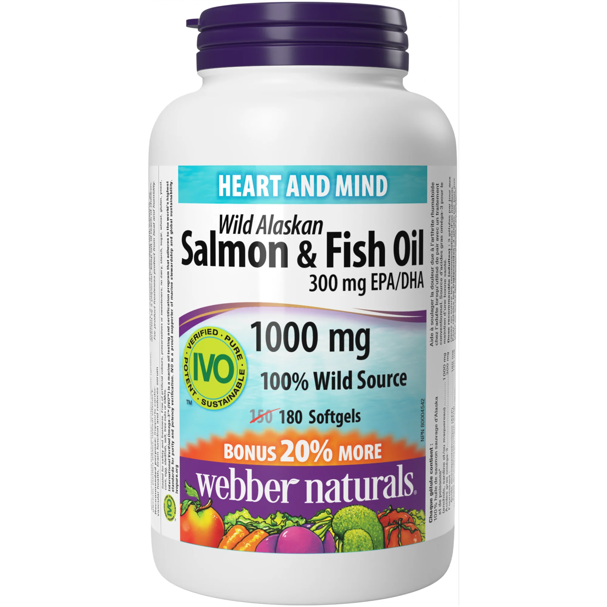 Wild Alaskan Salmon & Fish Oil Softgels